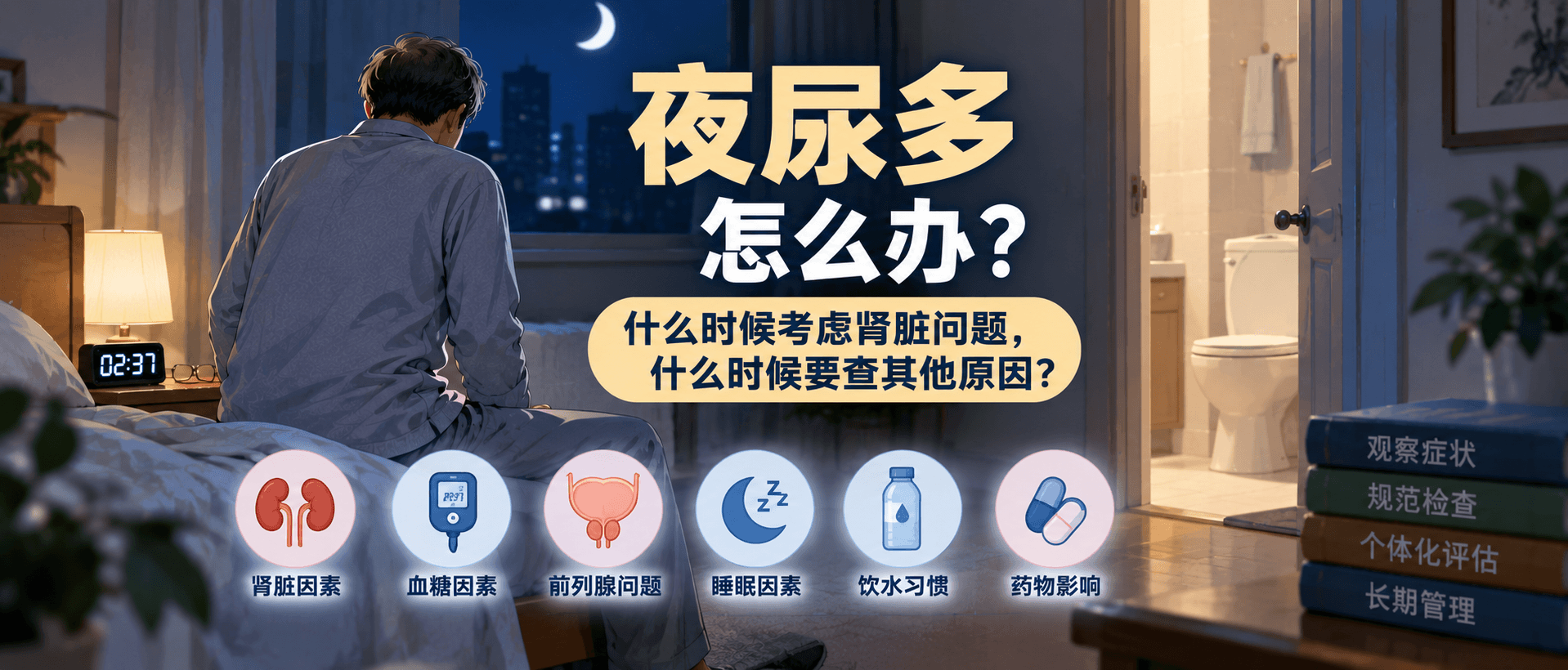 夜尿多怎么办：什么时候考虑肾脏问题，什么时候要查其他原因？