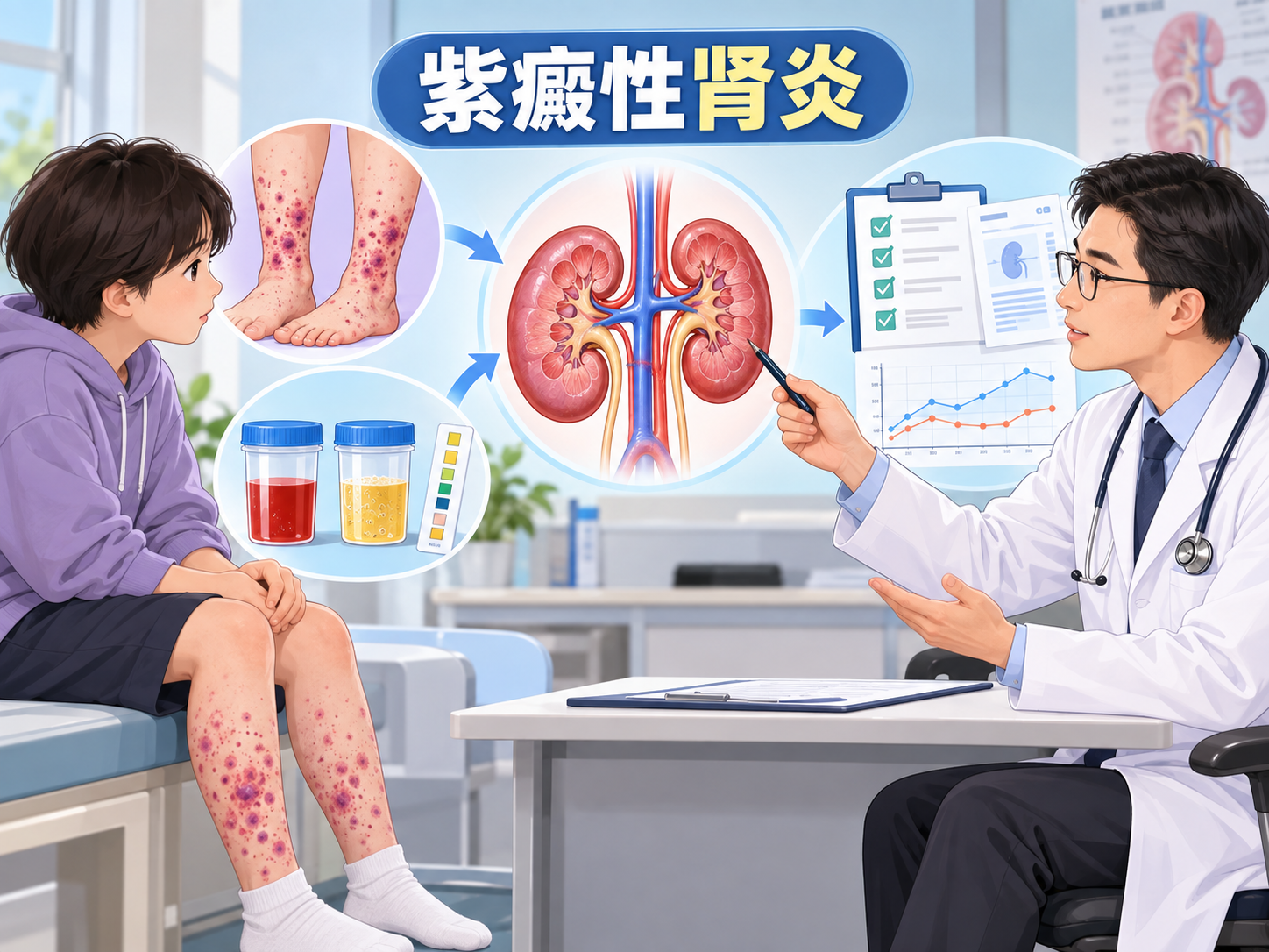 紫癜性肾炎怎么判断？从紫癜、血尿蛋白尿到肾脏复查说清楚