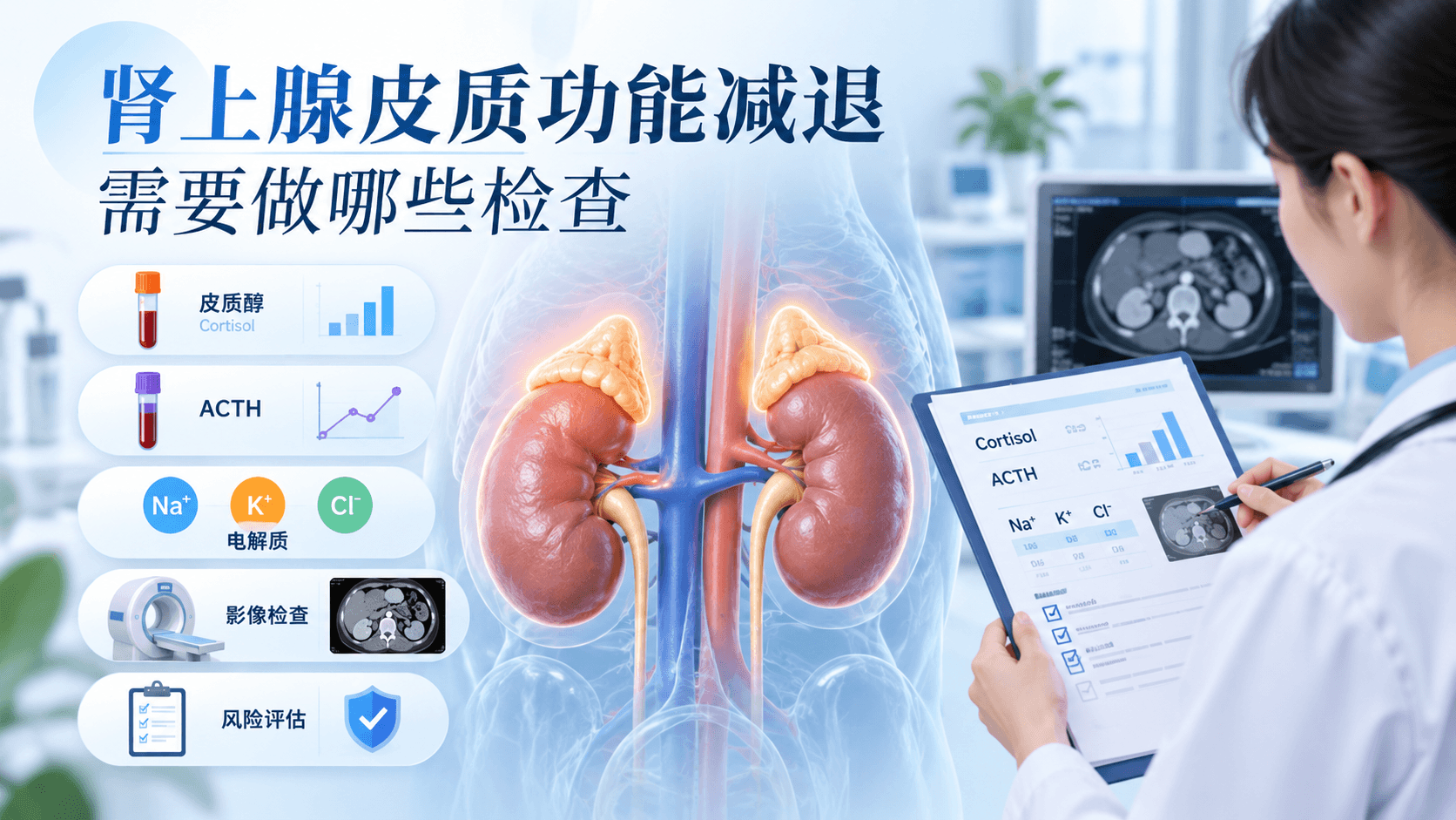 肾上腺皮质功能减退需要做哪些检查：先从确诊检查、鉴别诊断和风险评估建立管理思路