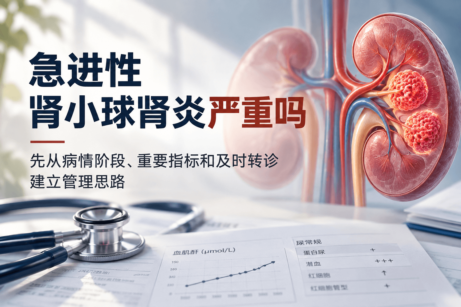 急进性肾小球肾炎严重吗：先从病情阶段、重要指标和及时转诊建立管理思路