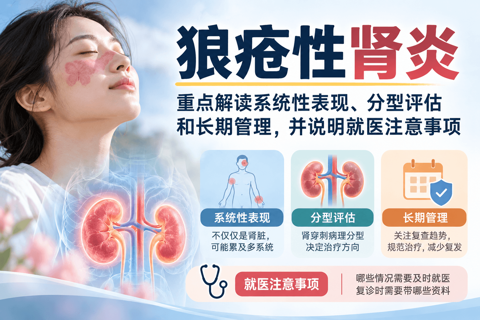 狼疮性肾炎｜重点解读系统性表现、分型评估和长期管理，并说明就医注意事项