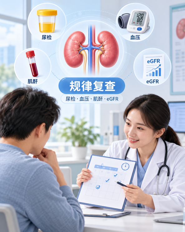 IgA肾病多久复查一次？尿检、血压、肌酐和eGFR要这样安排