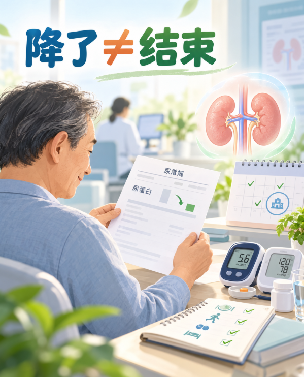 糖尿病肾病能治好吗？尿蛋白降下来，不等于管理已经结束