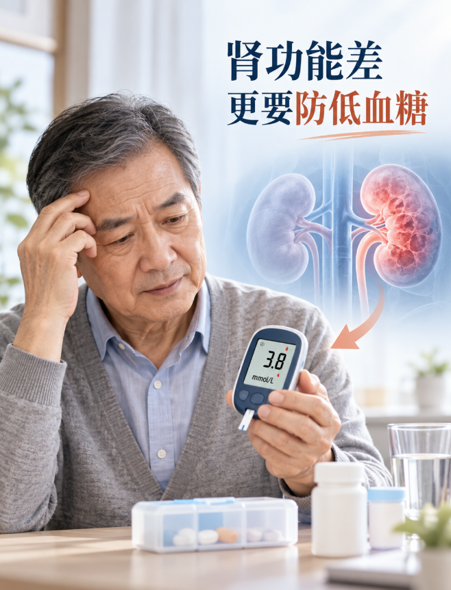 糖尿病肾病用药注意事项：为什么肾功能越差，越要防低血糖？