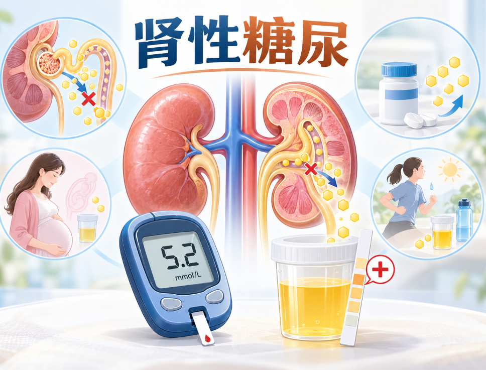肾性糖尿是什么意思？血糖正常而尿糖阳性的4种常见情况