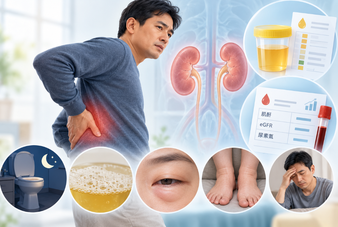 腰酸总怀疑肾病？真正需要一起看的，是尿检、肾功能和这些症状