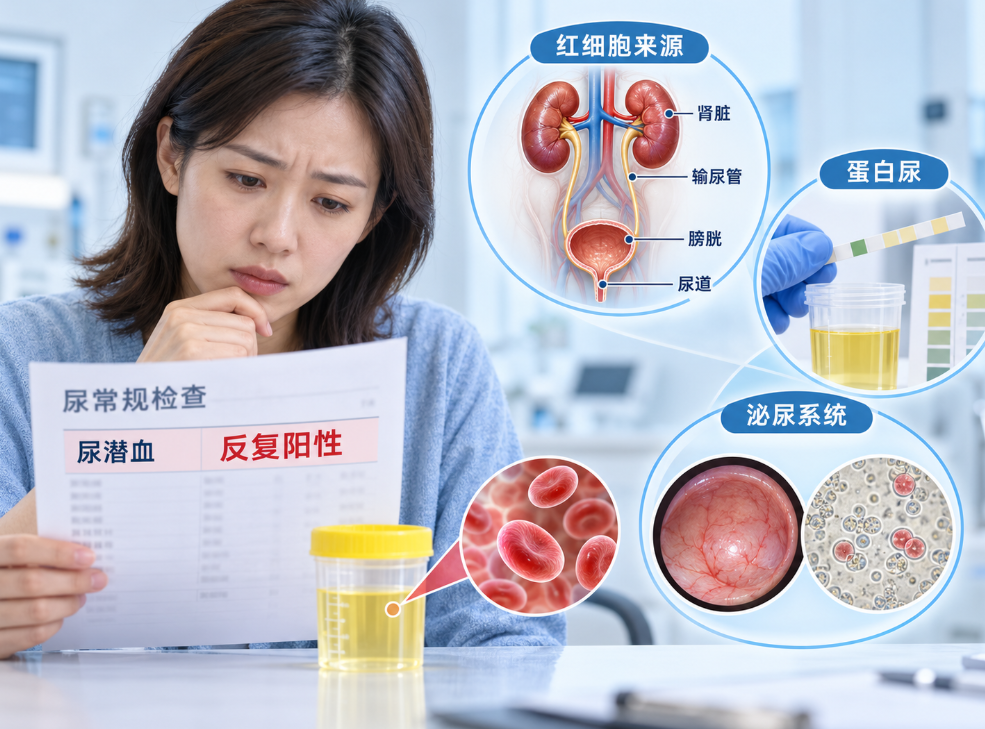 尿潜血反复阳性｜从红细胞来源、伴随蛋白尿和泌尿系统鉴别了解规范诊疗