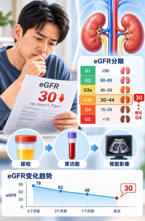 eGFR30是什么意思｜从eGFR分期、变化趋势和复查确认了解规范诊疗
