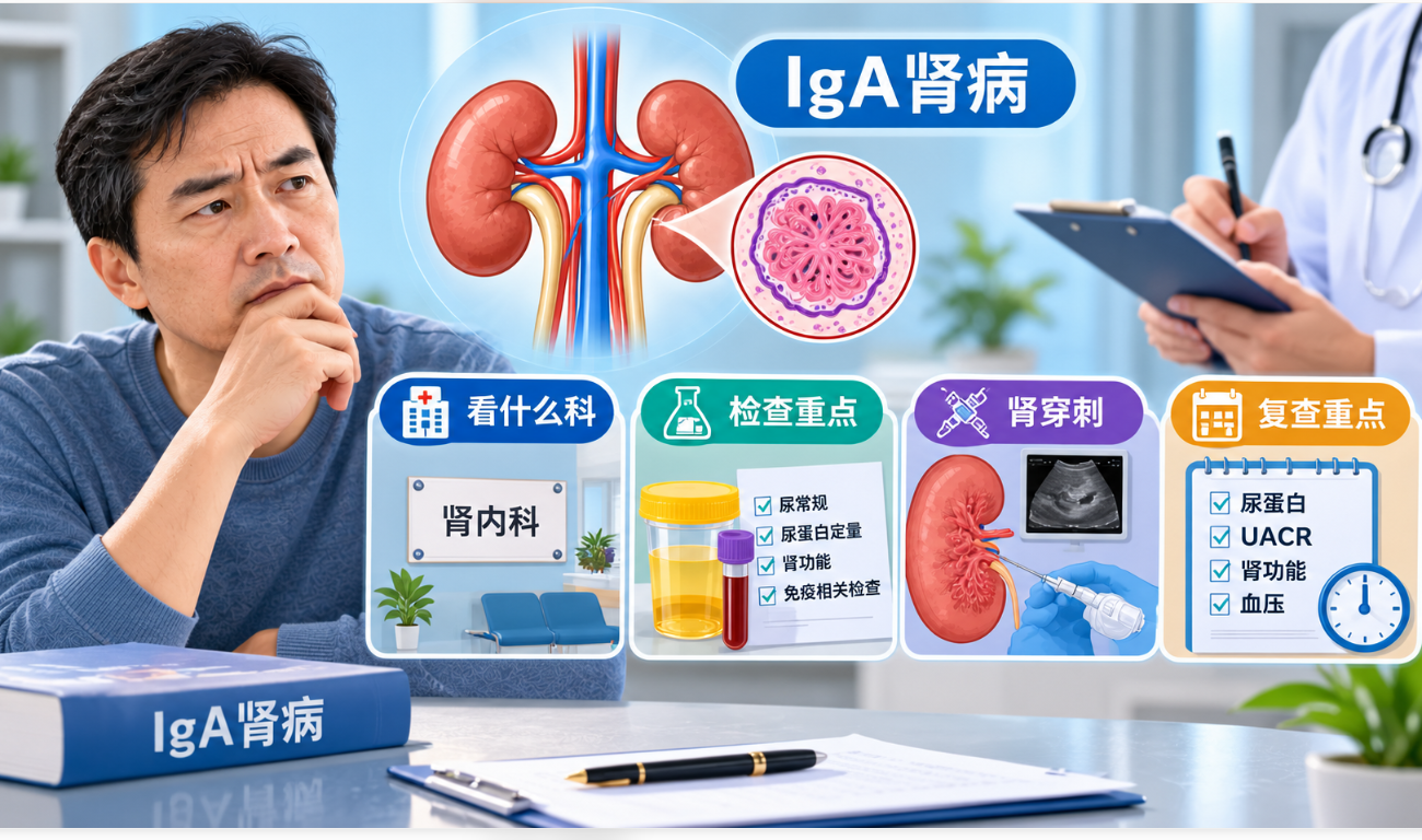 IgA肾病看什么科：检查、肾穿刺和复查重点别弄错
