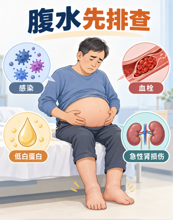 肾病综合征出现腹水，不能只看低白蛋白：这4类风险要先排查