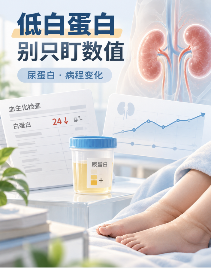 肾病综合征低白蛋白怎么办？别只盯数值，尿蛋白和病程变化更重要