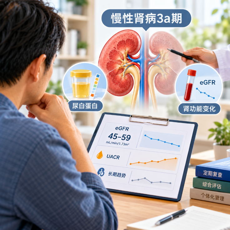 慢性肾病3a期是什么意思？别只看eGFR，还要看尿白蛋白和变化趋势