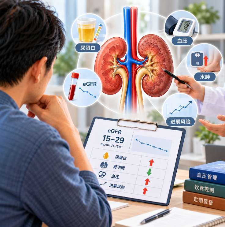 慢性肾病4期意味着什么？肾功能下降后，这些管理重点要看清