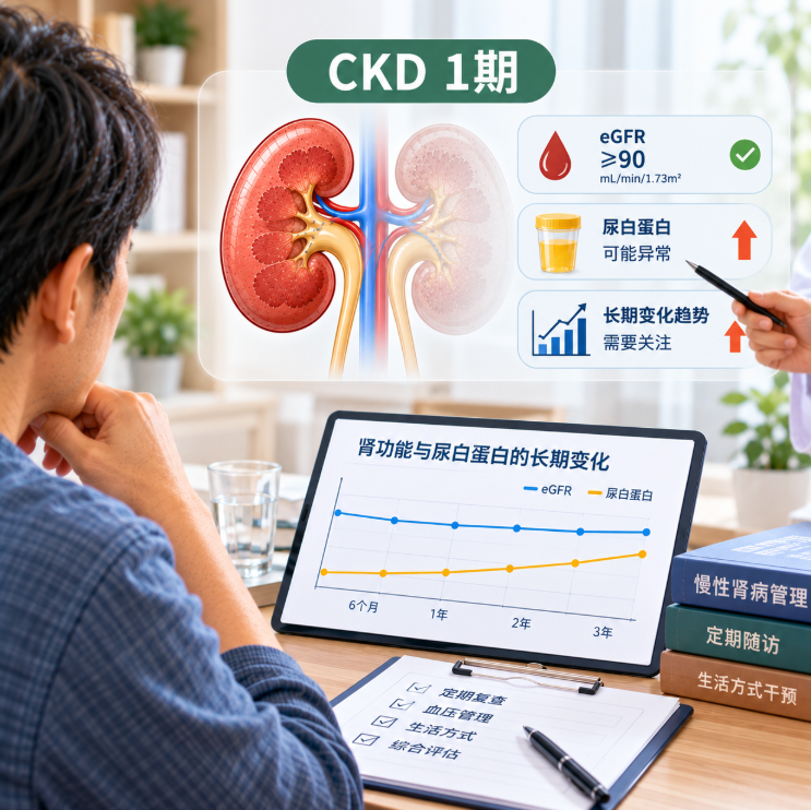 CKD1期是什么意思？肾功能正常，为什么仍然需要长期随访？