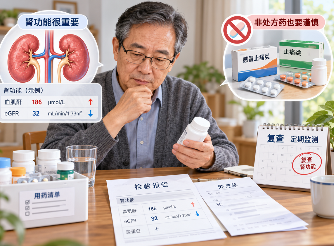 肾病患者用药要注意什么？肾功能、非处方药、复查监测，一篇讲清楚