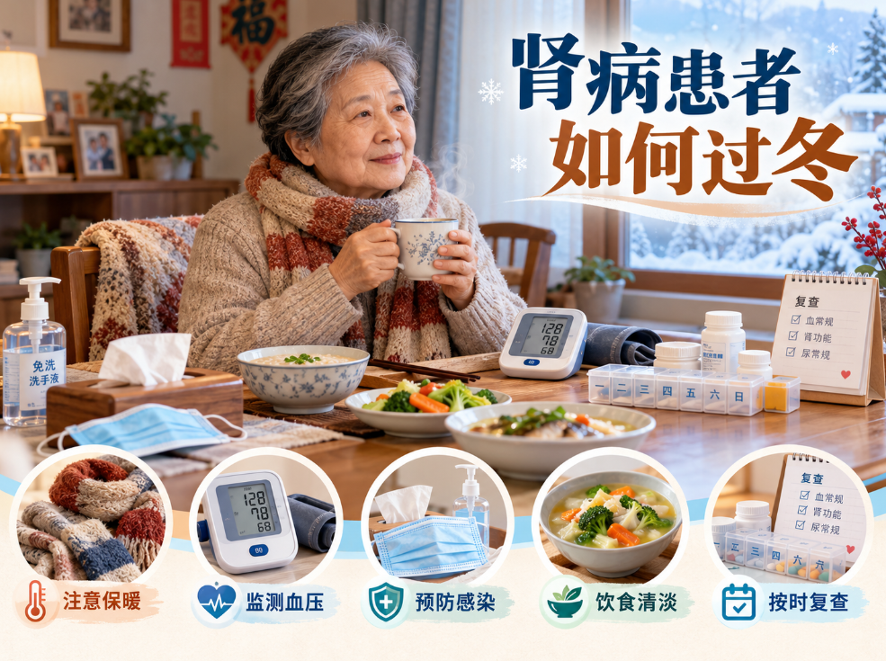 肾病患者如何过冬？做好这5件事，血压、感染和饮食都要留意