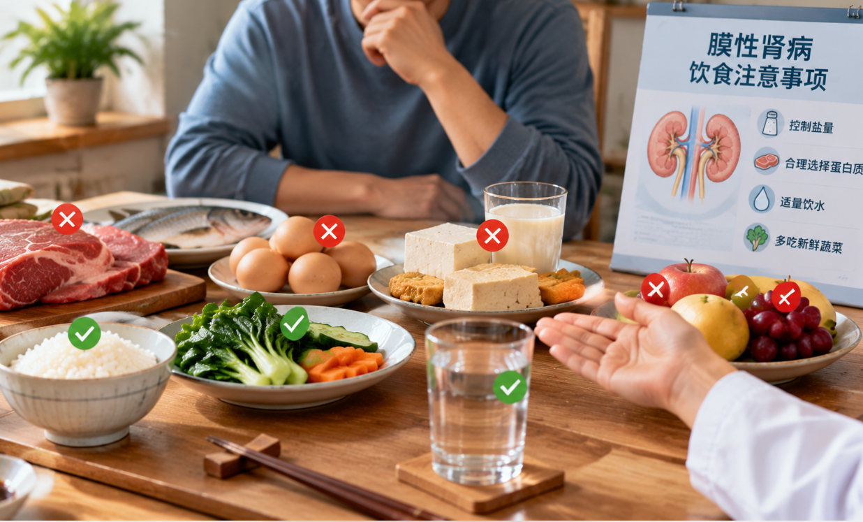 膜性肾病不能吃什么？肉、蛋、豆制品和水果需要忌口吗？