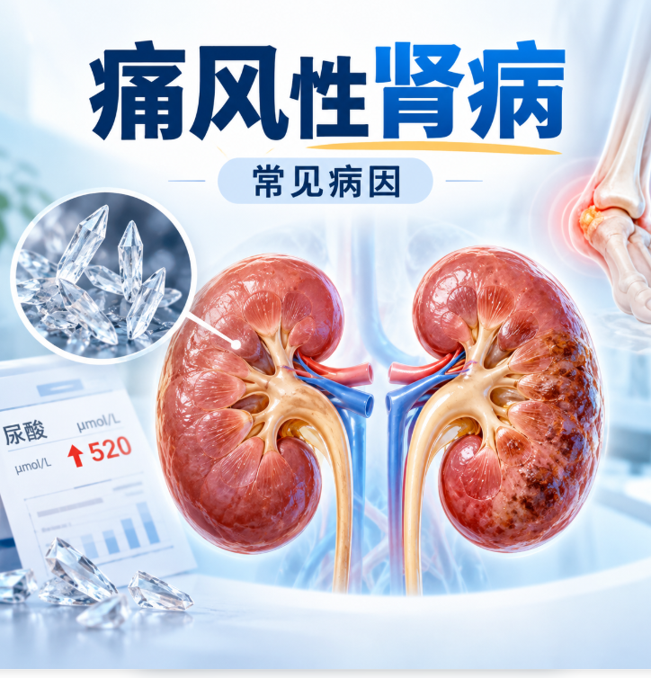 痛风性肾病是什么原因引起的？常见病因及肾脏损害风险解析