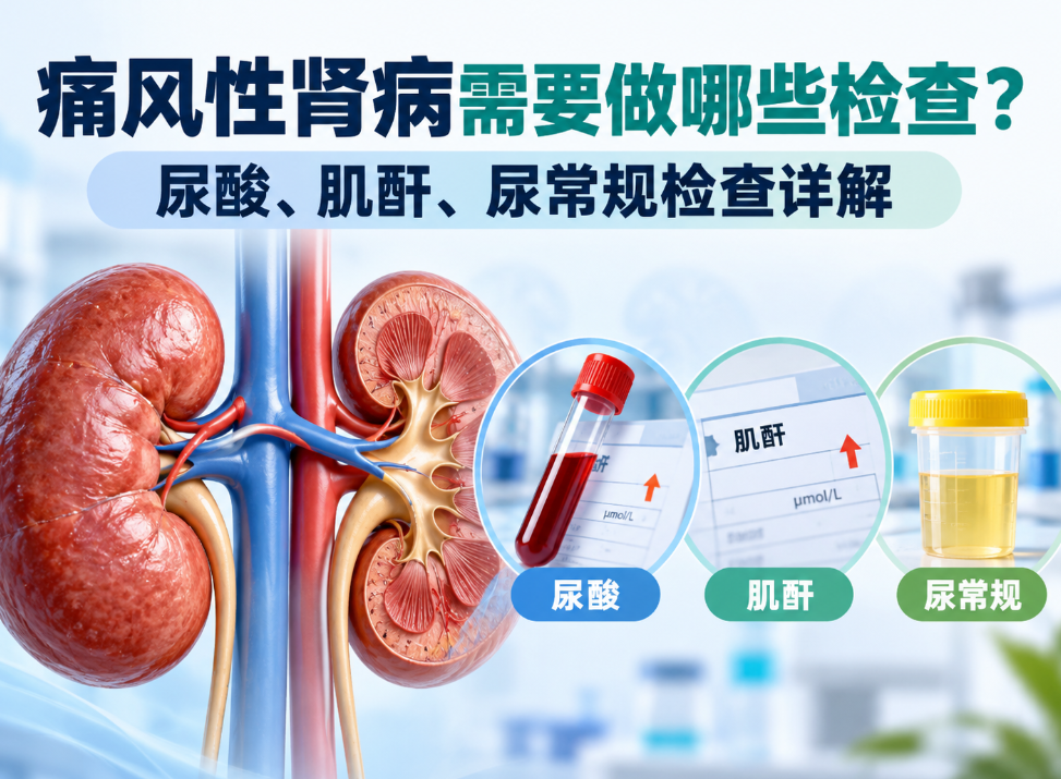 痛风性肾病需要做哪些检查？尿酸、肌酐、尿常规检查详解
